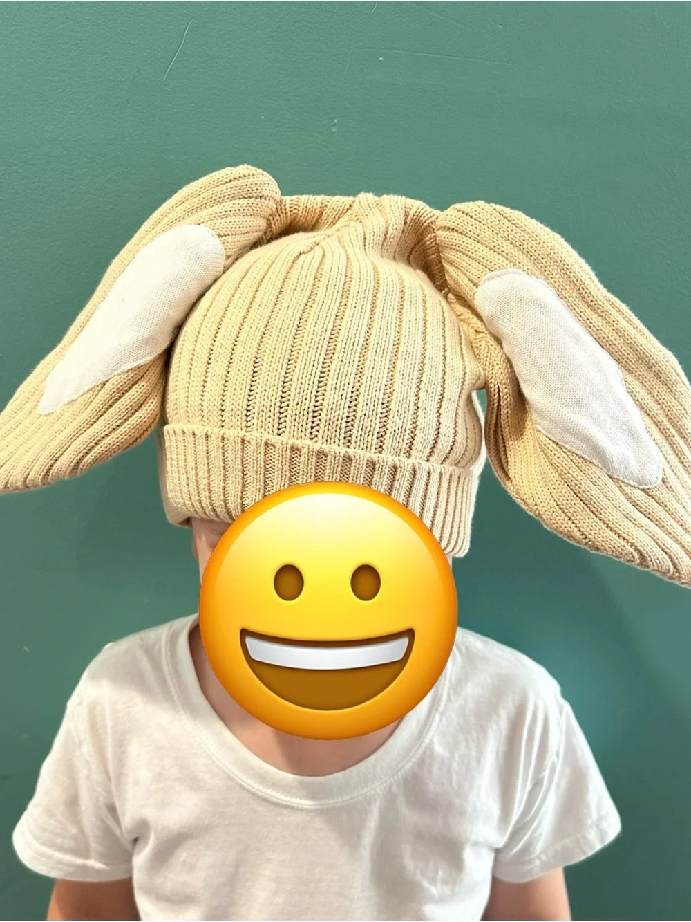 Miann & Co Toddler/Kids Beige Bunny Ear Hat